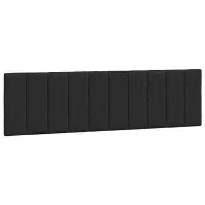 Bed met matras "Hanko" fluweel zwart 180x200 cm