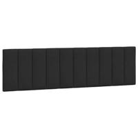 Bed met matras "Hanko" fluweel zwart 180x200 cm - thumbnail