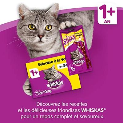 Whiskas Adult 1+ met kip kattenvoer 2 x 7 kg - thumbnail