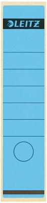 Leitz rugetiketten, zelfklevend, ft 6,1 x 28,5 cm, pak van 10 stuks, blauw