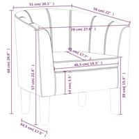 Kuipstoel kunstleer wijnrood - thumbnail