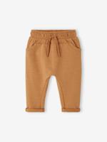 Babybroek uit molton voor jongens karamel - thumbnail