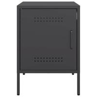 Nachtkastje 36x39x50,5 cm staal zwart - thumbnail