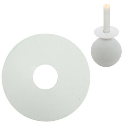 Stjernsund kaarsenring loua wit mat 9cm | 48 stuks