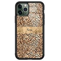iPhone 11 Pro glazen hoesje ontwerpen - Luipaard goud - thumbnail