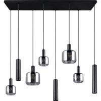 Trio Leuchten Hanglamp Mataro 8 lichts L 118 cm zwart - thumbnail