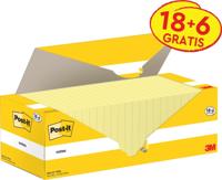 Memoblok 3m post-it 654-cy 76x76mm geel - thumbnail