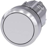 Siemens 3SU10500AB600AA0 Druktoets, 22 mm, rond, metaal, hoogglans, wit, drukknop 1 stuk(s) - thumbnail