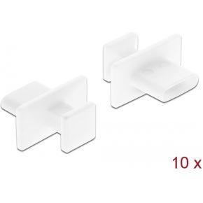 Delock stofbescherming voor USB Type-CTM bus met grote handgreep 10 stuks wit