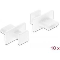 Delock stofbescherming voor USB Type-CTM bus met grote handgreep 10 stuks wit - thumbnail