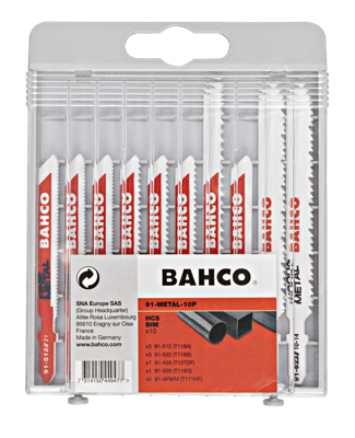 Bahco Decoupeerzagenset voor metaal | 10-delig - 91-METAL-10P
