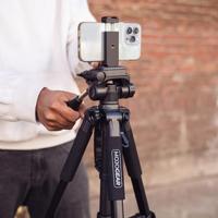MOJOGEAR 167cm 3-in-1 statief: driepoot, monopod & horizontale arm - thumbnail