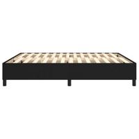 Bedframe zonder matras stof zwart 160x200 cm - thumbnail