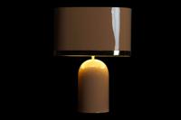 Bureaulamp DKD Home Decor Roze Gouden Metaal Ijzer 50 W (37 x 21 x 52 cm) - thumbnail