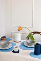 LIND DNA - Dinner Mat Curve - Placemat 37x44cm Nupo Cool Blue - thumbnail