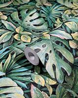 Noordwand Botanica Behang met grote bladeren 33304 - thumbnail