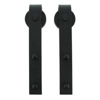 Intersteel Set van 2 rollers tbv schuifdeursysteem - mat zwart - thumbnail