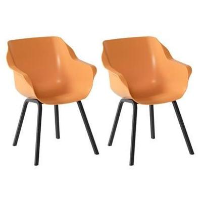 Sophie Elements dining armstoel Zwart Orange India Sophie Elements dining armstoel Zwart Orange India