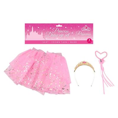 Johntoy Prinses verkleedset, 3dlg.