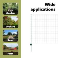 VidaXL Hek met paal groen 1,2 x 25 m staal en pvc - thumbnail