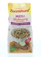 Zonnatura Muesli appel kaneel glutenvrij bio 375 Gram - thumbnail