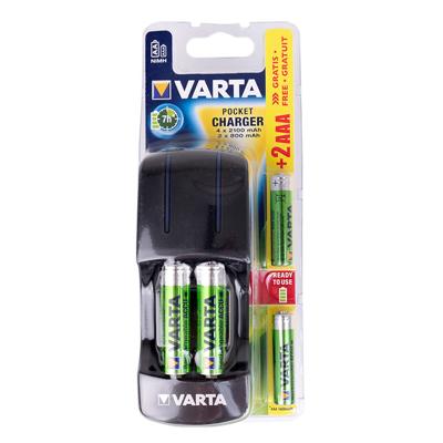 VARTA Lcd-oplader voor NiMH AA en AAA, 8 sleuven