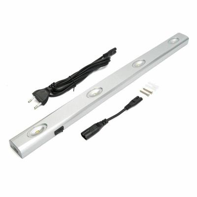 LED Onderbouwlamp 55 cm - Complete set incl. voeding - Koppelbaar - Zilver