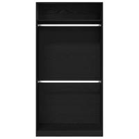 Kledingkast Zwart eiken 100 x 50 x 200 cm Bewerkt hout - thumbnail