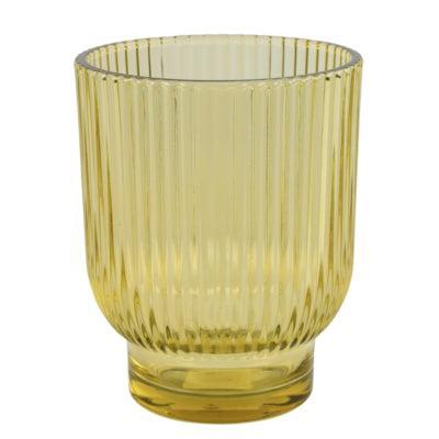 Countryfield theelichthouder tirza amber 12,5 cm | 12 stuks