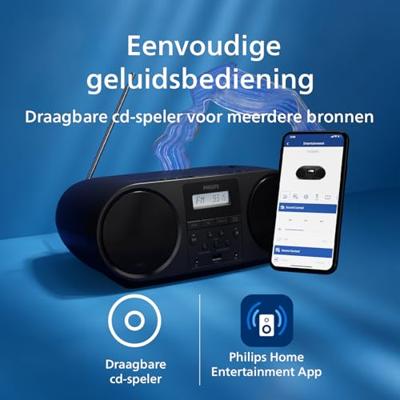 Philips TAZ5000/00 DAB radio Zwart