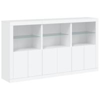 Dressoir met LED-verlichting 181,5x37x100 cm wit - thumbnail
