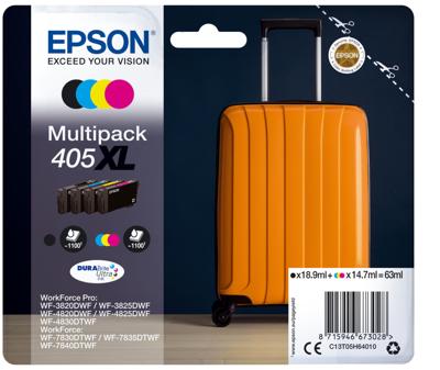 Epson multipack 4-colours 405XL DURABrite Ultra inkt Epson multipack 4-colours 405XL DURABrite Ultra inkt