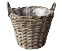 Van der Leeden aardappelmand 30 cm antiek grijs - thumbnail