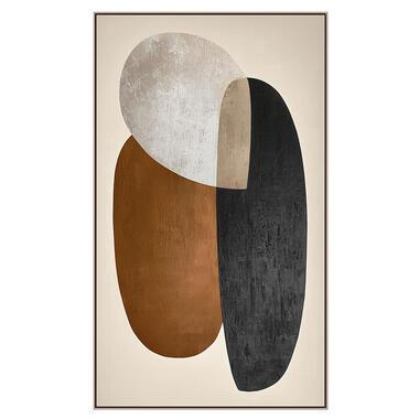 Schilderij Abstract warm - multikleur - 118x70 cm - Leen Bakker