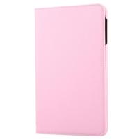 Voor Samsung Galaxy Tab A 10.1 / T580 Litchi structuur horizontaal flip 360 graden draaibaar lederen hoesje met houder(roze) - thumbnail