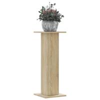 Plantenstandaards 2 st 30x30x80 cm bewerkt hout sonoma eiken - thumbnail