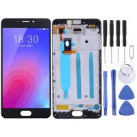 LCD-scherm en digitizer volledige montage met frame voor Meizu M6 M711H M711Q (zwart) - thumbnail