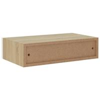 Wandschap met lade 40x23,5x10 cm MDF eikenkleurig en wit - thumbnail