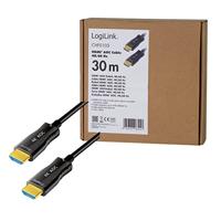 LogiLink HDMI AV Aansluitkabel [1x HDMI-stekker - 1x HDMI-stekker] 30 m Zwart - thumbnail