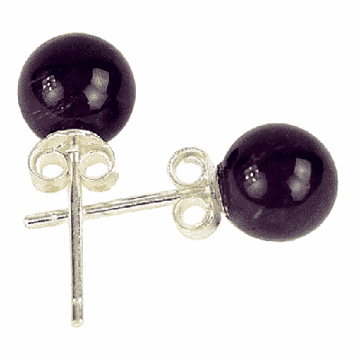 Amethist oorstekers 925 zilver - 0.6 - Metaal - Zilver - Mineraal (3 stuks) - M