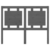 Hoofdbord 125,5x4x100 cm massief grenenhout grijs - thumbnail