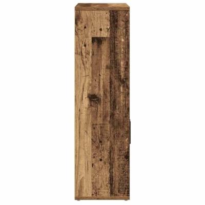 Boekenkast 60x24x85 cm bewerkt hout oud houtkleurig