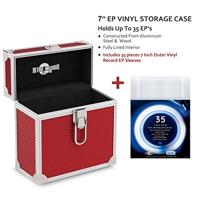 Retro Musique KXRM22R rode 7 inch EP platenkoffer incl. sleeves - thumbnail