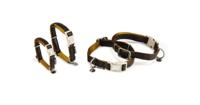 Beeztees Soft Touch - Halsband Hond - Bruin - 25-40x1,5 cm - thumbnail