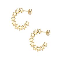 Sterren Oorbellen Goud - thumbnail
