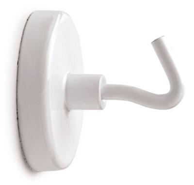 Maul Magneet (Ø x h) 47 mm x 36 mm Rond, Met haak Wit 5 stuk(s) 6159002 - thumbnail