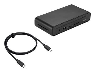 ASUS Triple Display USB-C Dock Duo DC301 Bedraad Zwart ASUS Triple Display USB-C Dock Duo DC301 Bedraad Zwart