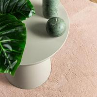 VidaXL Vloerkleed huarte laagpolig zacht wasbaar ø 80 cm roze - thumbnail