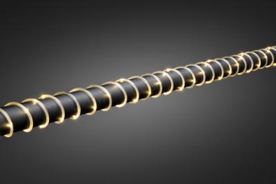 LED Mini lichtslang 2 meter 260 LED, warmwit 3.6W 5mm doorsnede 3090-100 met transformator