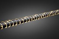 LED Mini lichtslang 2 meter 260 LED, warmwit 3.6W 5mm doorsnede 3090-100 met transformator - thumbnail